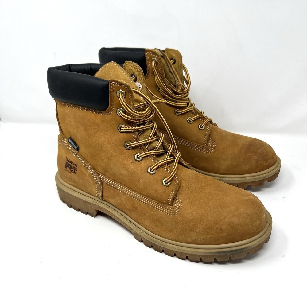 Timberland PRO 437 Women's Size 11 Steel Toe Waterproof Work Boots Wheat A1RWC